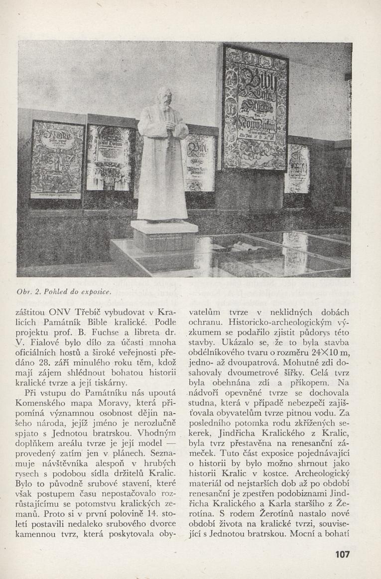 Otevření Památníku Bible kralické 28. září 1969 Otevření Památníku Bible kralické 28. září 1969